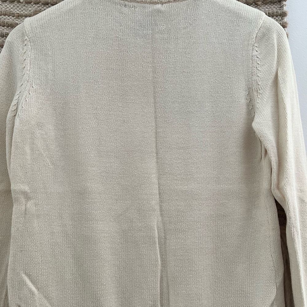 Vintage Rare Green Tag 90S Ralph Lauren Ivory Flag Knitted Sweater - Picture 11 of 15